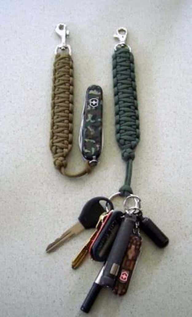 DIY Gifts For Men | Awesome Ideas for Your Boyfriend, Husband, Dad - Father , Brother Cool Homemade DIY Crafts Men Love to Receive for Christmas, Birthdays, Anniversaries and Valentine’s Day | Paracord Lanyard #diygifts #diyideas #crafts