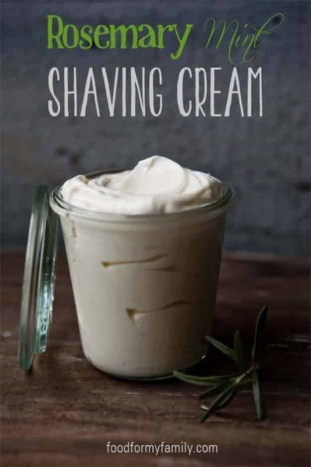 DIY Gifts For Men | | Rosemary Mint Homemade Shaving Cream Recipe | DIY Stocking Stuffer Idea for Men | DYI Crafts Men Love to Get for Holidays, Birthday, Anniversary and Valentine’s Day