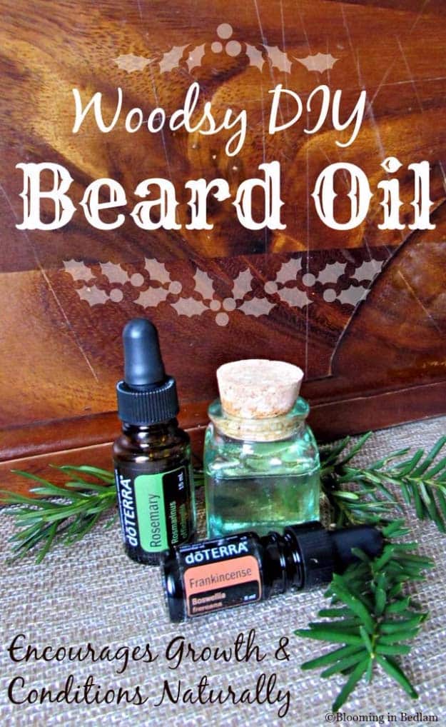 DIY Gifts For Men | Cool Ideas for Your Boyfriend, Husband, Dad , Father , Brother | Cool Homemade DIY Crafts Men Love to Receive for Christmas, Birthdays, Anniversaries and Valentine’s Day | Woodsy DIY Beard Oil Stocking Stuffer Idea