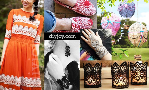 Elegant Crafts You Can Make with Lace | DIY Joy Projects and Crafts Ideas