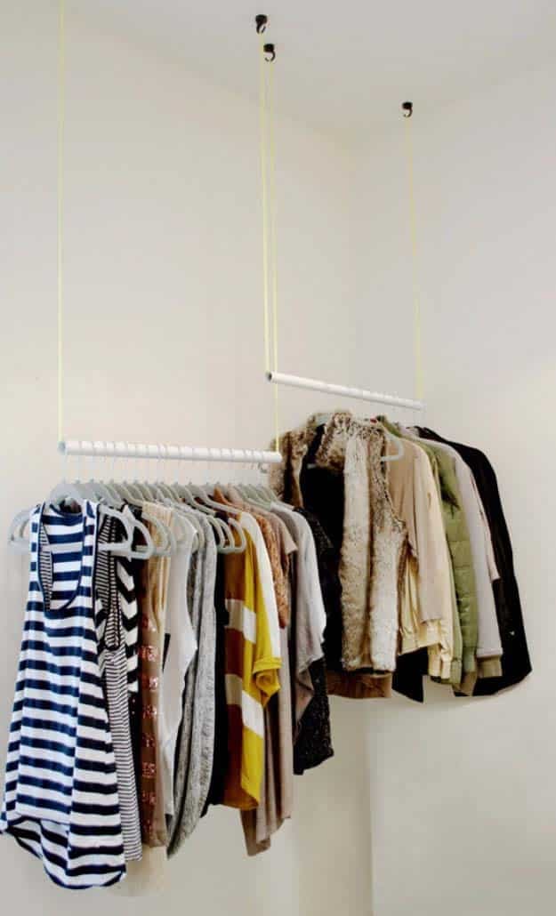 DIY Closet Organization Ideas for Messy Closets and Small Spaces. Organizing Hacks and Homemade Shelving And Storage Tips for Garage, Pantry, Bedroom., Clothes and Kitchen | DIY From Wiry Slobs to Sleek Hanging Rods #organizing #closets #organizingideas