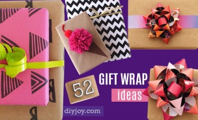 52 Creative Gift Wrapping Ideas - Page 2 of 9 - DIY Joy