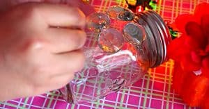 She Glues Marbles To A Mason Jar. Watch What Happens Next. Brilliant