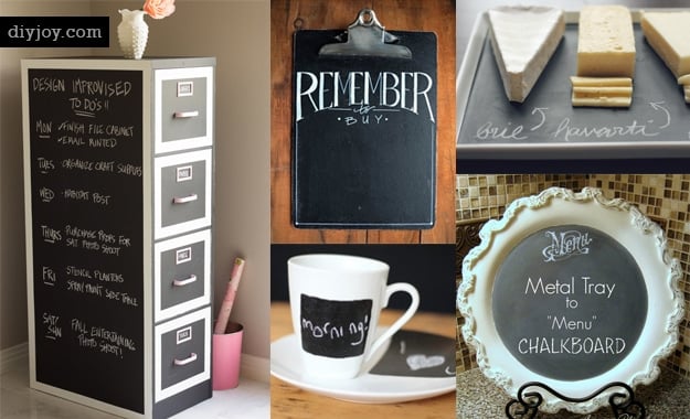 52 DIY Chalkboard  Paint  Ideas  for Furniture and Decor 