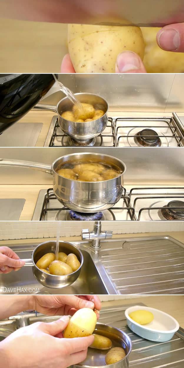 Coolest Cooking Hacks, Tips and Tricks for Easy Meal Prep, Recipe Shortcuts and Quick Ideas for Food | Best Way To Peel Potatoes 