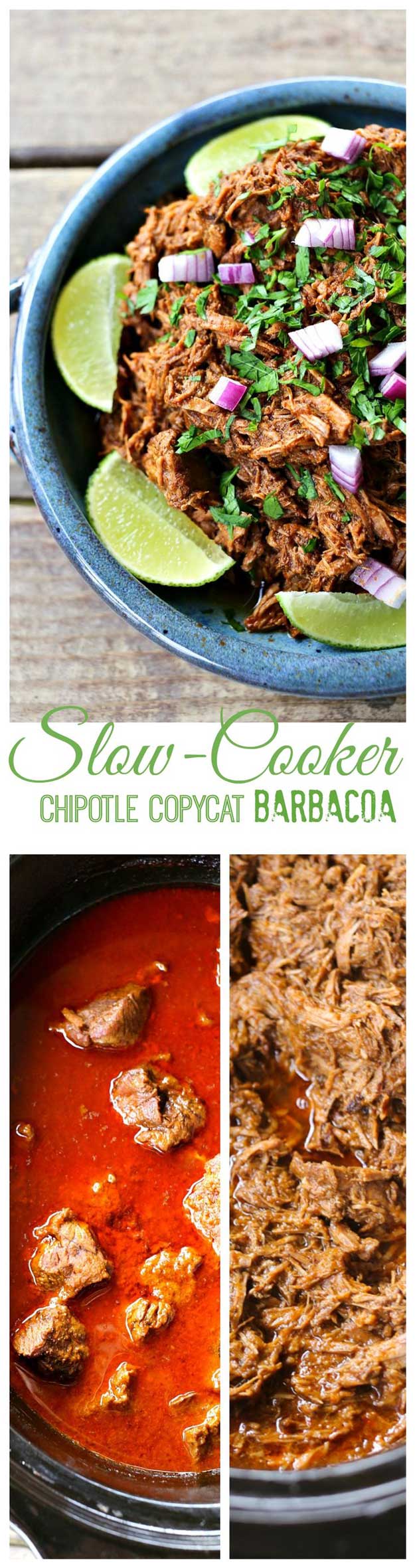 Copycat Recipes From Top Restaurants. Best Recipe Knockoffs from Chipotle, Starbucks, Olive Garden, Cinabbon, Cracker Barrel, Taco Bell, Cheesecake Factory, KFC, Mc Donalds, Red Lobster, Panda Express | Copycat Chipotle Barbacoa Recipe #recipes #copycatrecipes 