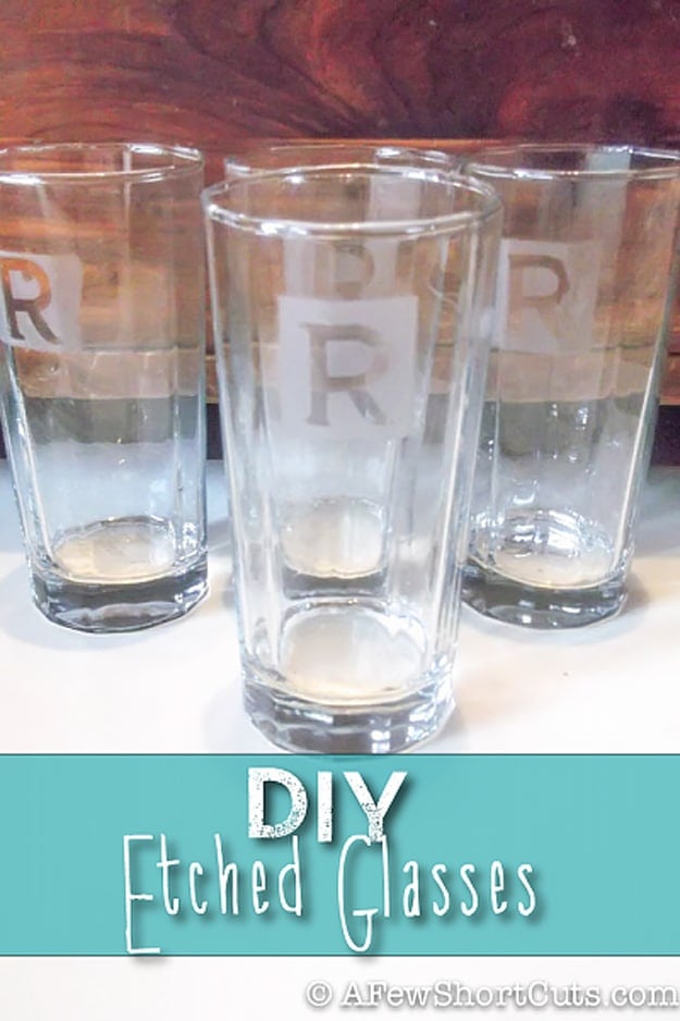 76 Crafts To Make and Sell - Easy DIY Ideas for Cheap Things To Sell on Etsy, Online and for Craft Fairs. Make Money with These Homemade Crafts for Teens, Kids, Christmas, Summer, Mother’s Day Gifts. | DIY Etched Glass #crafts #diy