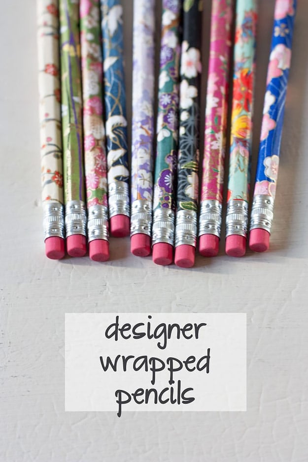 76 Crafts To Make and Sell - Easy DIY Ideas for Cheap Things To Sell on Etsy, Online and for Craft Fairs. Make Money with These Homemade Crafts for Teens, Kids, Christmas, Summer, Mother’s Day Gifts. | Designer Wrapped Pencils #crafts #diy