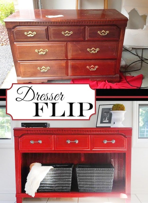 DIY Furniture Hacks | Dresser Flip | Cool Ideas for Creative Do It Yourself Furniture Made From Things You Might Not Expect #diy