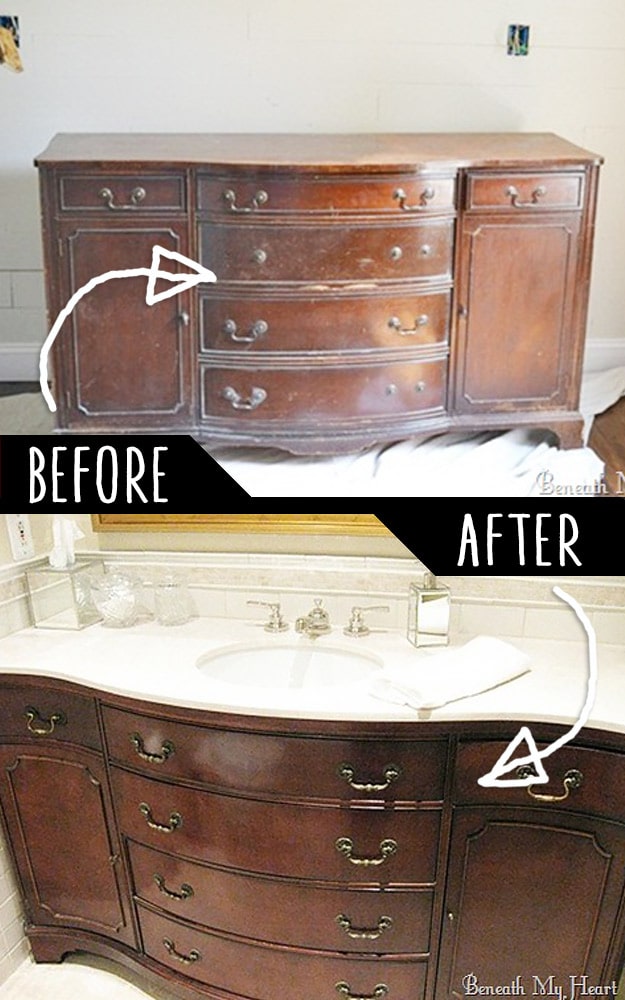 DIY Furniture Hacks | Dresser into A Vanity | Cool Ideas for Creative Do It Yourself Furniture Made From Things You Might Not Expect #diy