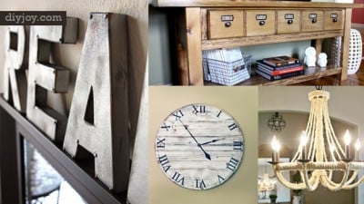 DIY Furniture Store KnockOffs - Do It Yourself Furniture Projects Inspired by Pottery Barn, Restoration Hardware, West Elm. Tutorials and Step by Step Instructions |