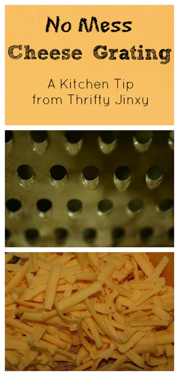 Coolest Cooking Hacks, Tips and Tricks for Easy Meal Prep, Recipe Shortcuts and Quick Ideas for Food | Grate Cheese Without the Mess 