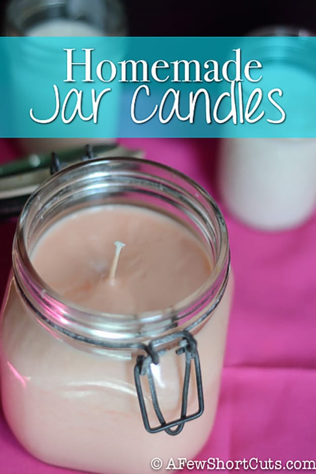 76 Crafts To Make and Sell - Easy DIY Ideas for Cheap Things To Sell on Etsy, Online and for Craft Fairs. Make Money with These Homemade Crafts for Teens, Kids, Christmas, Summer, Mother’s Day Gifts. | Homemade Jar Candles #crafts #diy