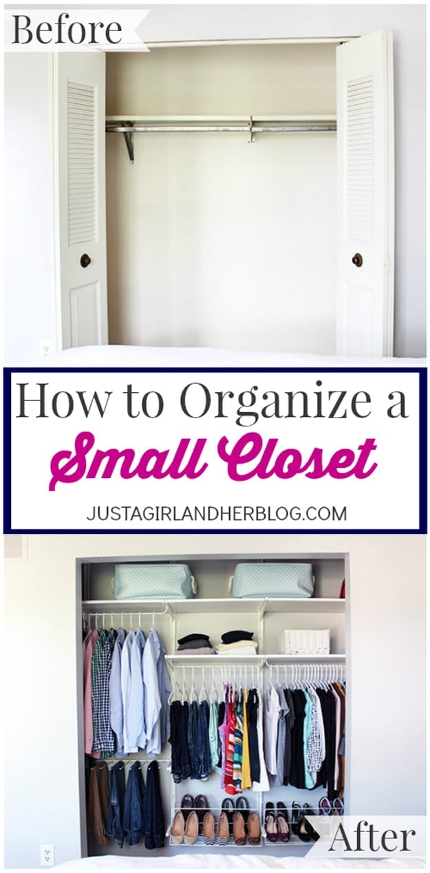 DIY CLOSET ORGANIZER IDEAS , COMBAT CLUTTER - The Handyman's Daughter