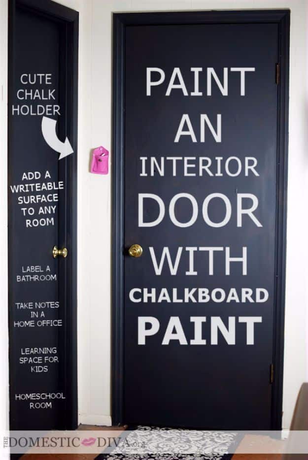 52 DIY Chalkboard Paint Ideas for Furniture and Decor