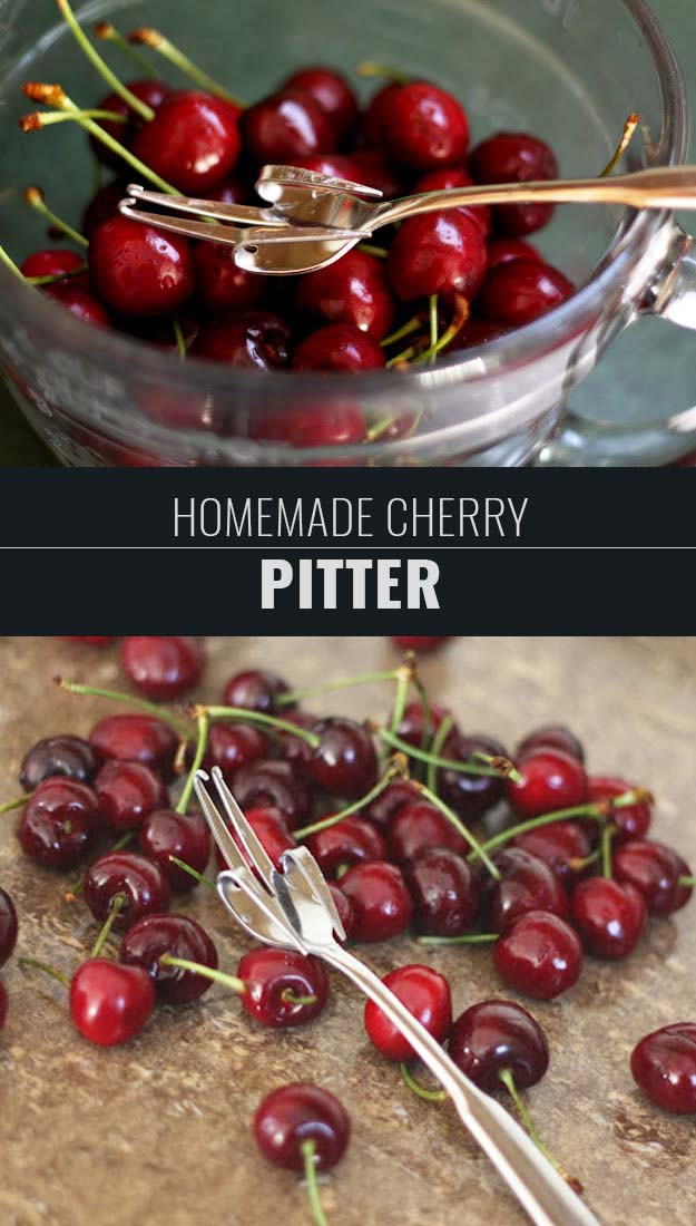 Coolest Cooking Hacks, Tips and Tricks for Easy Meal Prep, Recipe Shortcuts and Quick Ideas for Food | Learn How To Make a Homemade Cherry Pitter 