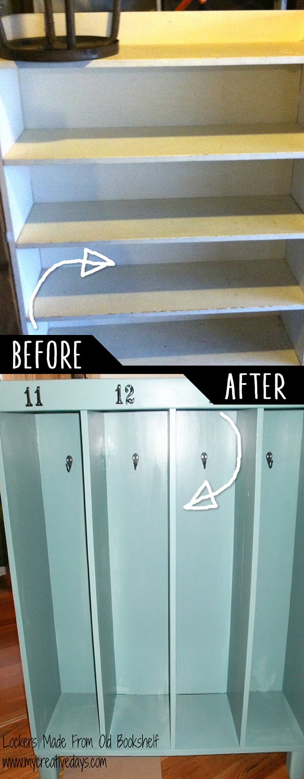 DIY Furniture Hacks | Lockers Made From Old Bookshelf | Cool Ideas for Creative Do It Yourself Furniture Made From Things You Might Not Expect #diy