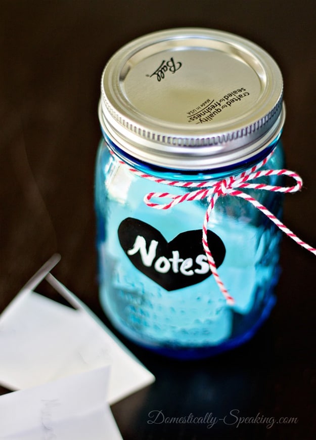 Mason Jar Valentine Gifts and Crafts | DIY Ideas for Valentines Day for Cute Gift Giving and Decor | Love Notes Jar | #valentines