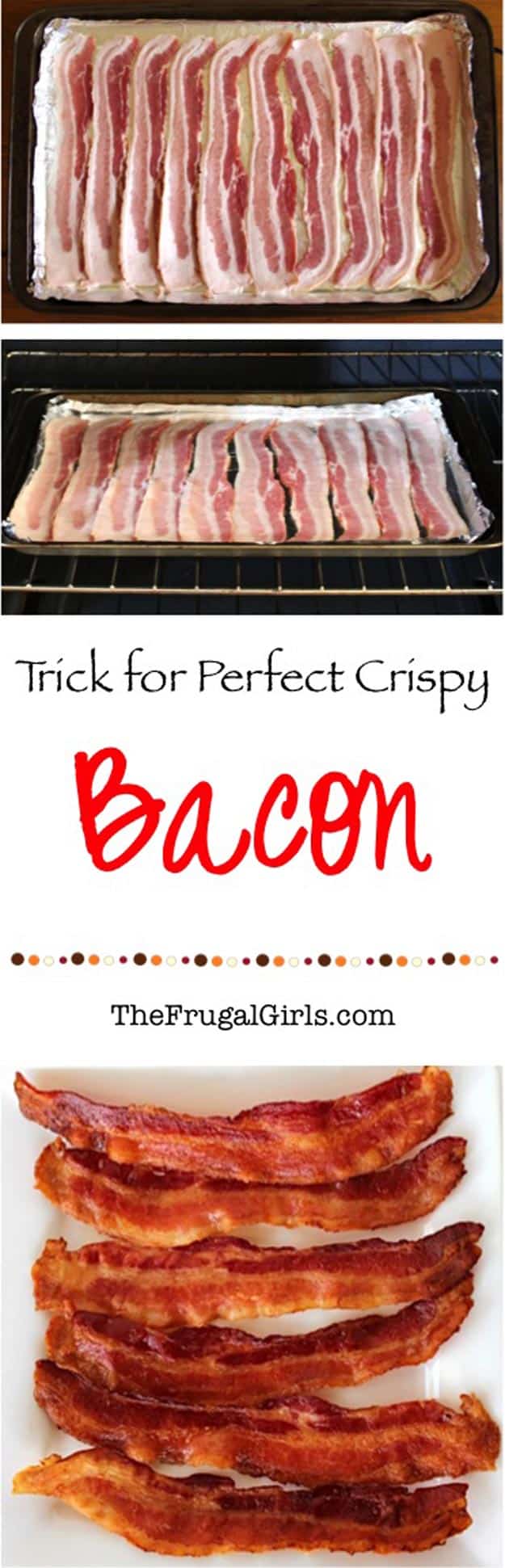 Coolest Cooking Hacks, Tips and Tricks for Easy Meal Prep, Recipe Shortcuts and Quick Ideas for Food | Make Perfect Crispy Bacon in the Oven 