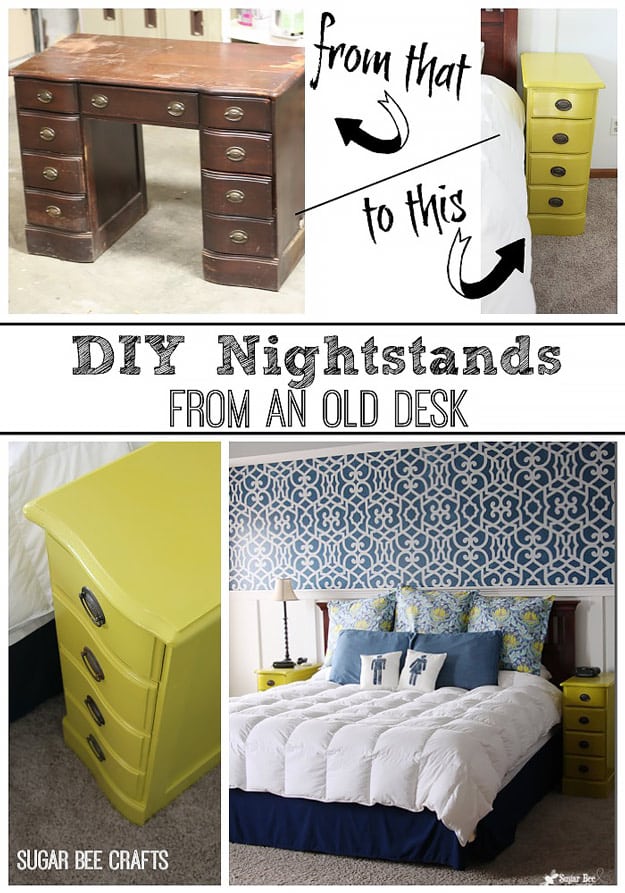 DIY Furniture Hacks | Night Stands from a Desk | Cool Ideas for Creative Do It Yourself Furniture Made From Things You Might Not Expect #diy