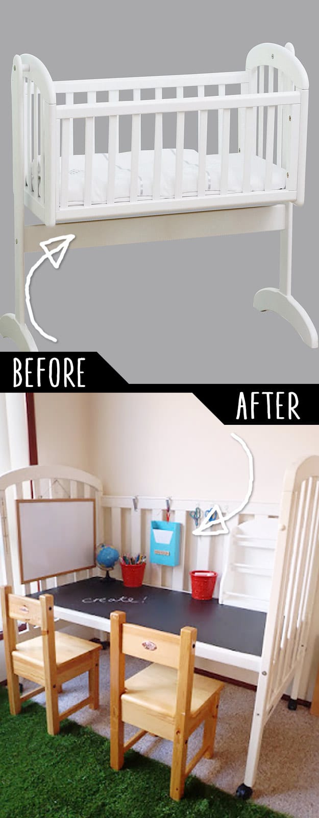 DIY Furniture Hacks | Repurposed Cot | Cool Ideas for Creative Do It Yourself Furniture Made From Things You Might Not Expect #diy