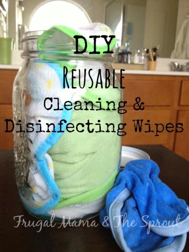 Best Natural Homemade DIY Cleaners and Recipes - DIY Reusable Disinfecting Cleaning Wipes - All Purposed Home Care and Cleaning with Vinegar, Essential Oils and Other Natural Ingredients For Cleaning Bathroom, Kitchen, Floors, Laundry, Furniture and More 
