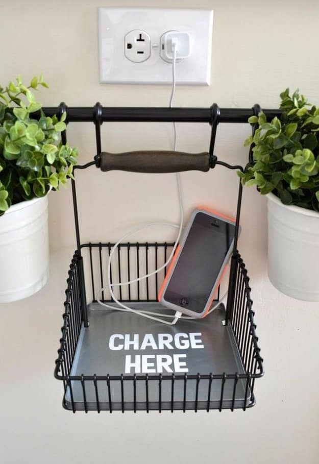 DIY Furniture Ideas - IKEA Hacks and DIY Hack Ideas for Furniture Projects and Home Decor - IKEA Fintorp System Hack DIY Charging Station