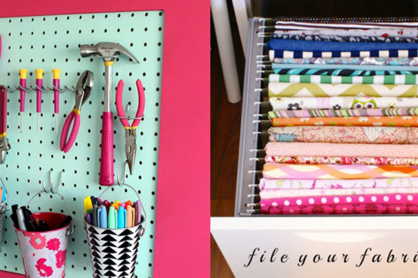 50 Clever Craft Room Organizing Ideas for DIY Projects and Crafts