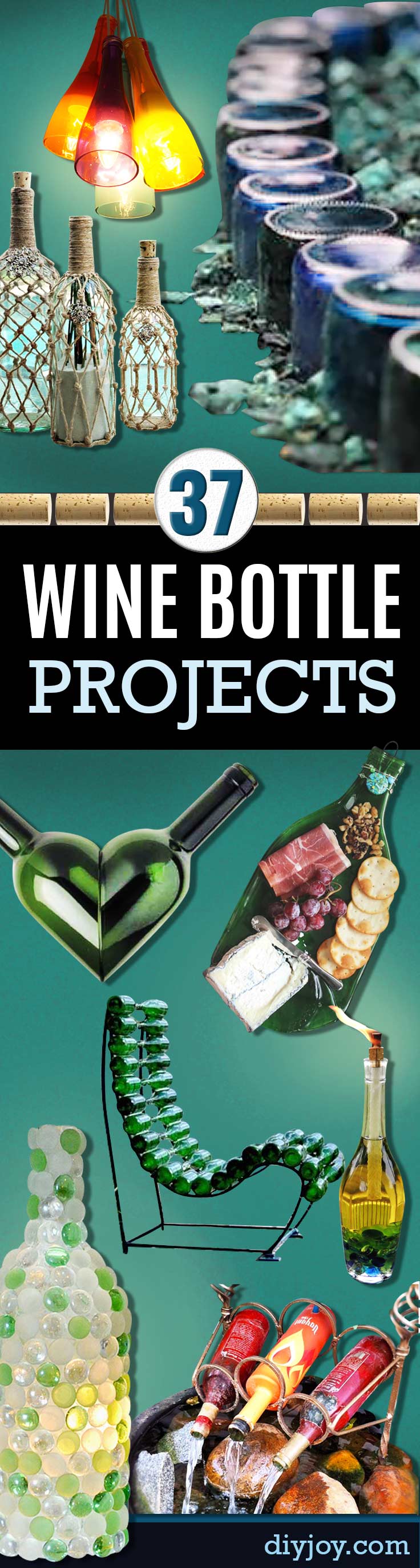 37 DIY Super Creative Wine Bottle Craft Ideas - FeltMagnet