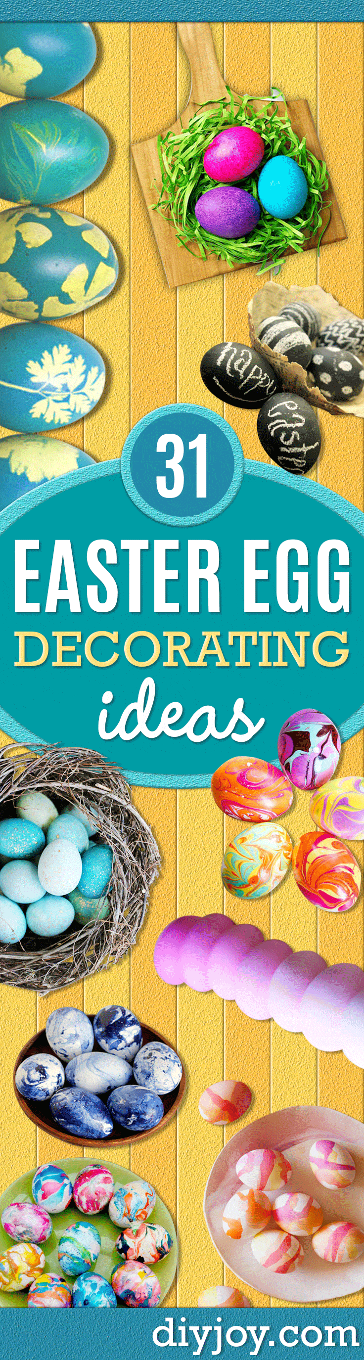 Easter Egg Decorating Ideas - Creative Egg Dye Tutorials and Tips - DIY Easter Egg Projects for Kids and Adults