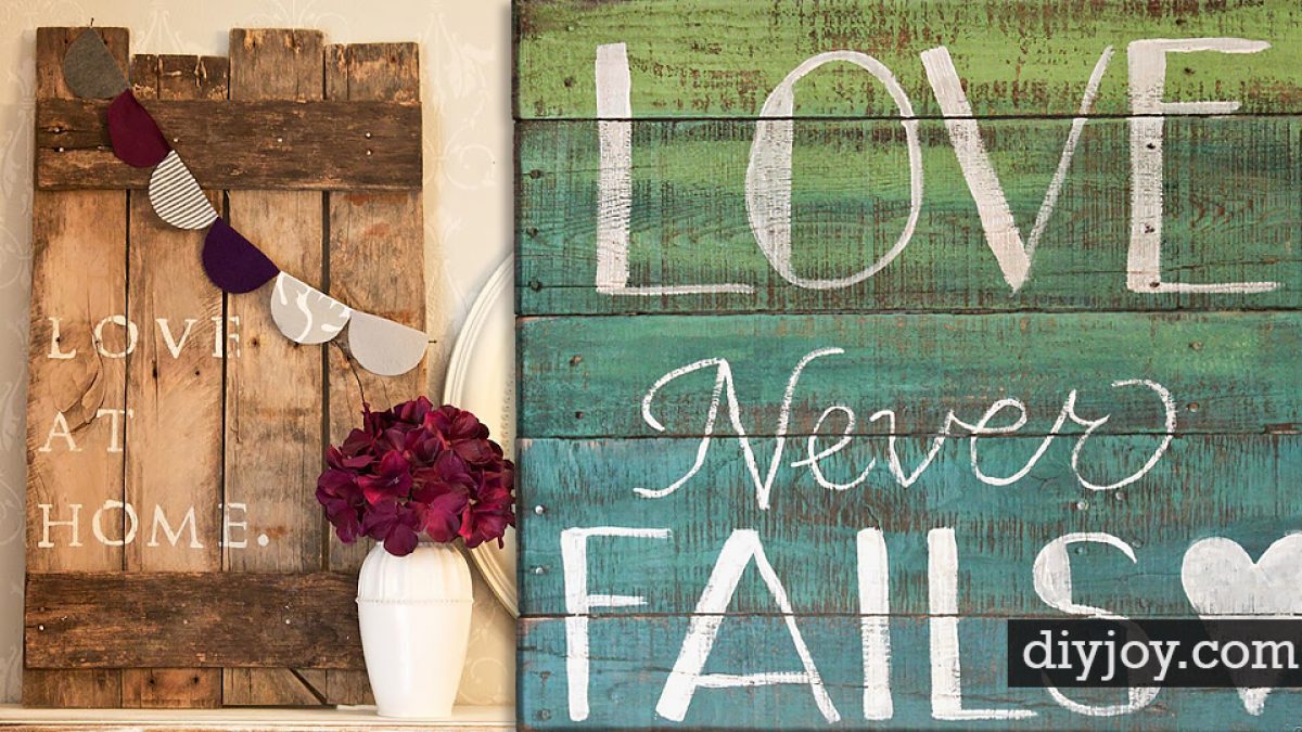 How to make a reclaimed wood Love rope sign