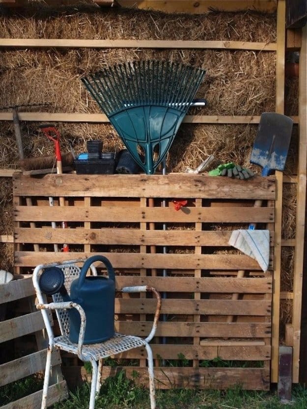 DIY Pallet Furniture Ideas - Garden Pallet as Instant Tool Shed - Best Do It Yourself Projects Made With Wooden Pallets - Indoor and Outdoor, Bedroom, Living Room, Patio. Coffee Table, Couch, Dining Tables, Shelves, Racks and Benches 