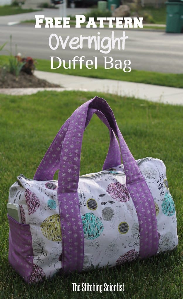 DIY Sewing Gift Ideas for Adults and Kids, Teens, Women, Men and Baby - Overnight Duffel Bag - Cute and Easy DIY Sewing Projects Make Awesome Presents for Mom, Dad, Husband, Boyfriend, Children #sewing #diygifts #sewingprojects