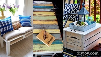 DIY Pallet Furniture Ideas - Best Do It Yourself Projects Made With Wooden Pallets - Indoor and Outdoor, Bedroom, Living Room, Patio. Coffee Table, Couch, Dining Tables, Shelves, Racks and Benches