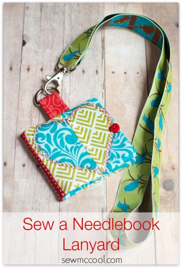 Easy Sewing Projects to Sell - Sew a Needlebook Lanyard - DIY Sewing Ideas for Your Craft Business. Make Money with these Simple Gift Ideas, Free Patterns #sewing #crafts