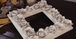 This Creative Frame Has Gorgeous DIY Roses Made From A Most Surprising (Free) Item!