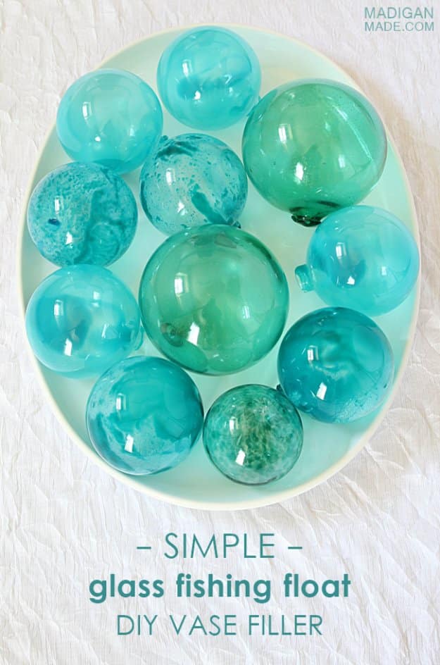 DIY Home Decor Projects for Summer - DIY Glass Fishing Floats - Creative Summery Ideas for Table, Kitchen, Wall Art and Indoor Decor for Summer