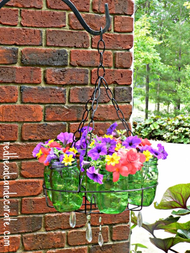 Mason Jar Ideas for Summer - DIY Mason Jar Chandelier - Mason Jar Crafts, Decor and Gifts, Centerpieces and DIY Projects With Jars That Are Perfect For Summertime - Fun and Easy Lights, Cool Vases, Creative 4th of July Ideas