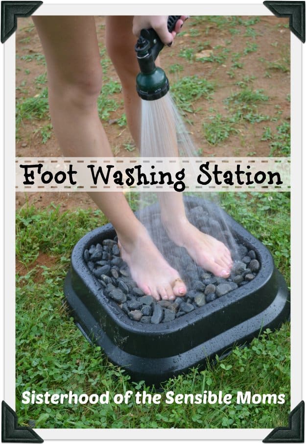 DIY Ideas to Get Your Backyard Ready for Summer - Foot Washing Station - Cool Ideas for the Yard This Summer. Furniture, Games and Fun Outdoor Decor both Adults and Kids Will Enjoy