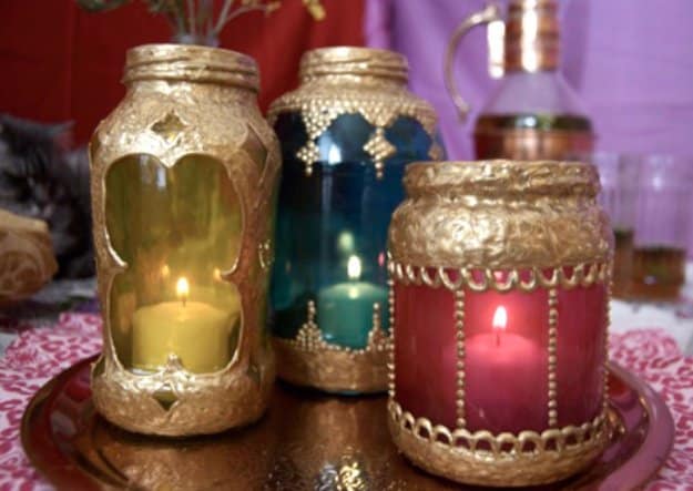 Mason Jar Ideas for Summer - Mason Jar Moroccan Lanterns - Mason Jar Crafts, Decor and Gifts, Centerpieces and DIY Projects With Jars That Are Perfect For Summertime - Fun and Easy Lights, Cool Vases, Creative 4th of July Ideas