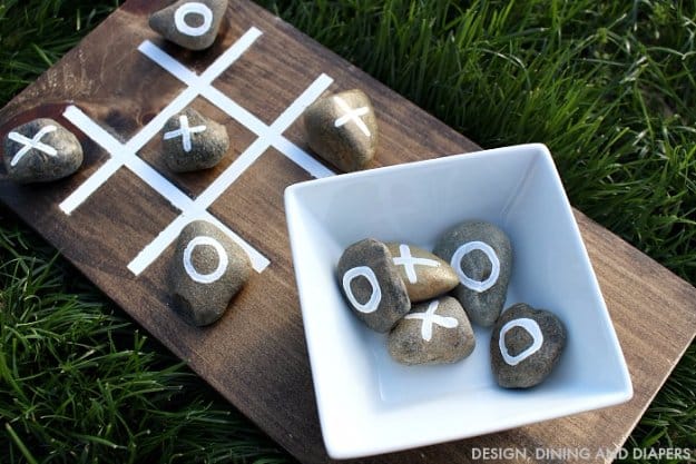DIY Ideas to Get Your Backyard Ready for Summer - Outdoor Tic Tac Toe Game for Summer - Cool Ideas for the Yard This Summer. Furniture, Games and Fun Outdoor Decor both Adults and Kids Will Enjoy
