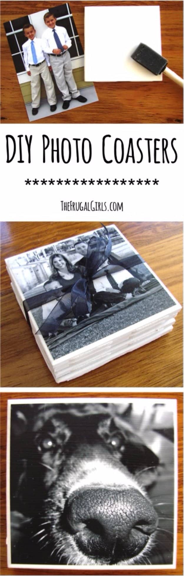 Easy Crafts To Make and Sell - Beautiful Photo Coasters - Cool Homemade Craft Projects You Can Sell On Etsy, at Craft Fairs, Online and in Stores. Quick and Cheap DIY Ideas that Adults and Even Teens #craftstosell #diyideas #crafts