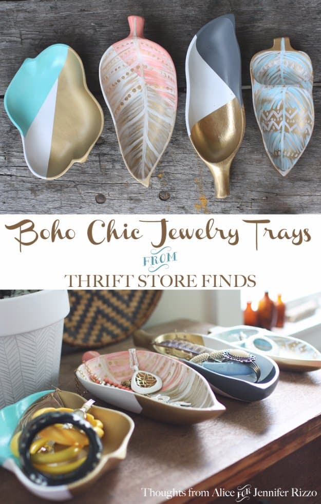 Easy Crafts To Make and Sell - Boho Chic Jewelry Tray - Cool Homemade Craft Projects You Can Sell On Etsy, at Craft Fairs, Online and in Stores. Quick and Cheap DIY Ideas that Adults and Even Teens #craftstosell #diyideas #crafts