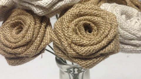 How to Make Burlap Roses | DIY Joy Projects and Crafts Ideas