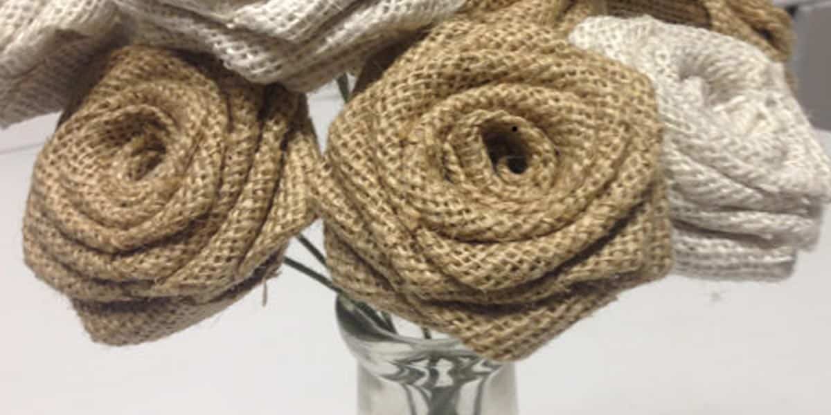 How to Make Burlap Roses | DIY Joy Projects and Crafts Ideas