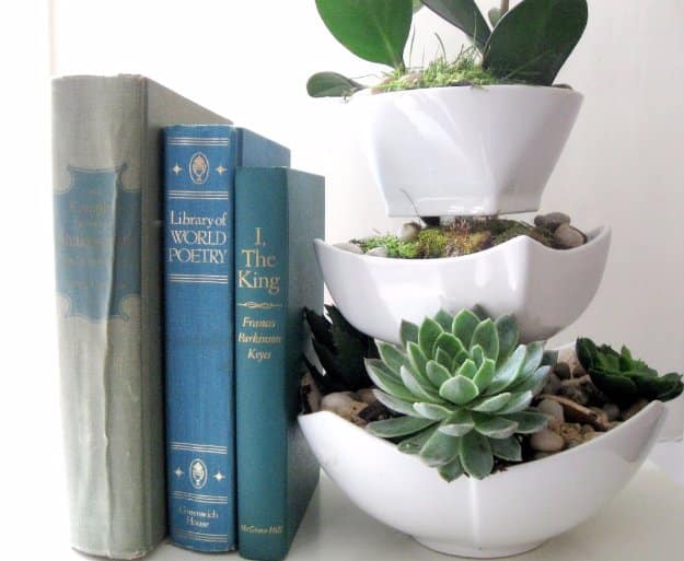 Easy Crafts To Make and Sell - Ceramic Bowl Succulents - Cool Homemade Craft Projects You Can Sell On Etsy, at Craft Fairs, Online and in Stores. Quick and Cheap DIY Ideas that Adults and Even Teens #craftstosell #diyideas #crafts