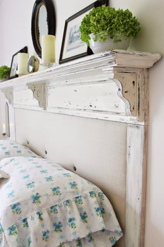 DIY Headboard Ideas - Converted Shelf Headboard DIY - Easy and Cheap Do It Yourself Headboards - Upholstered, Wooden, Fabric Tufted, Rustic Pallet, Projects With Lights, Storage and More Step by Step Tutorials #diy #bedroom #furniture