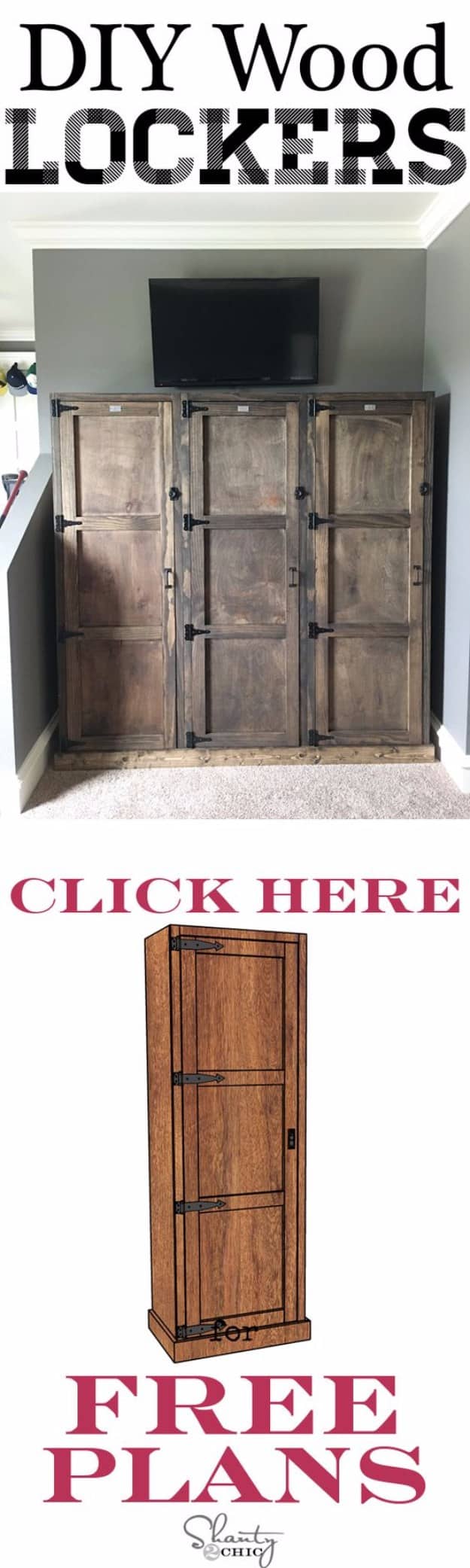 DIY Projects Your Garage Needs -DIY Garage Locker System - Do It Yourself Garage Makeover Ideas Include Storage, Organization, Shelves, and Project Plans for Cool New Garage Decor #diy #garage #homeimprovement