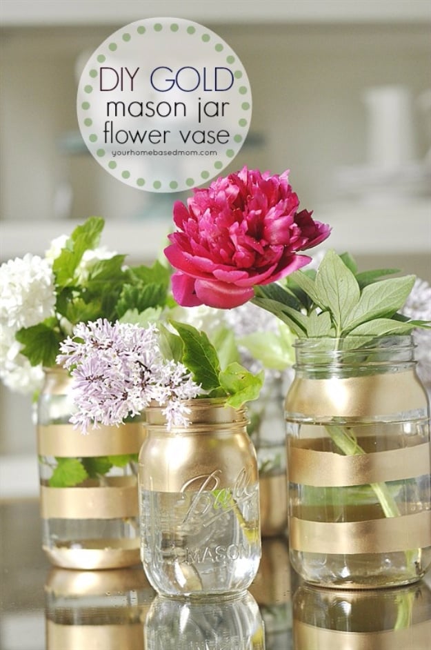 38 Mason Jar Vases To DIY Today