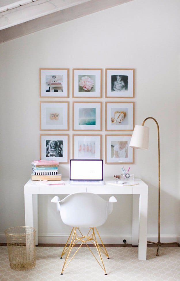 DIY Home Office Decor Ideas - DIY Instagram Gallery Wall